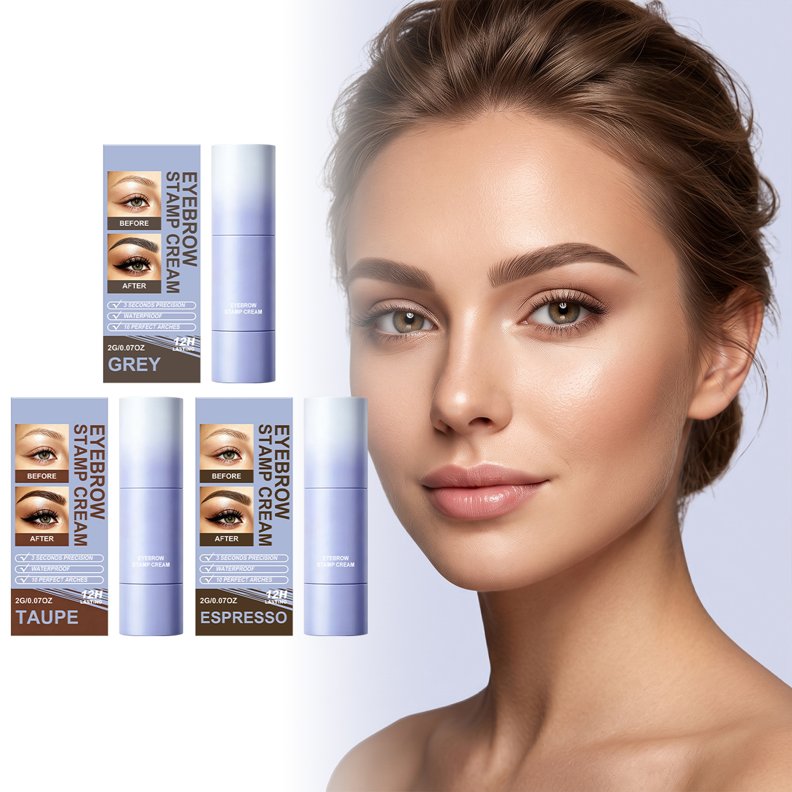Eyebrow print cream natural three-dimensional color developmentmultiple colors apply makeup eyebrows anytime