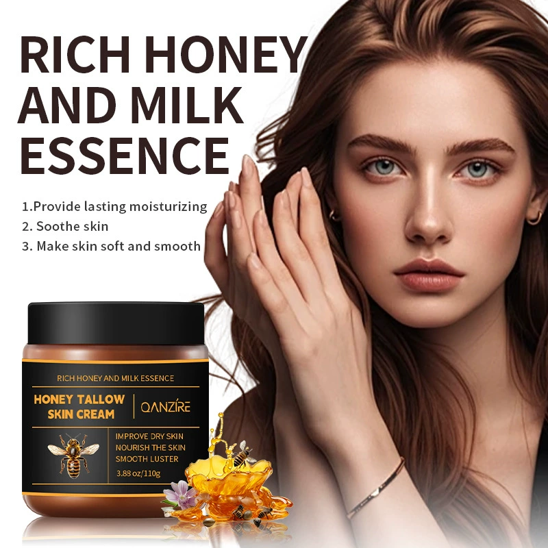Cross border honey butter face cream bottle Amazon hot sale moisturizing brightening skin color