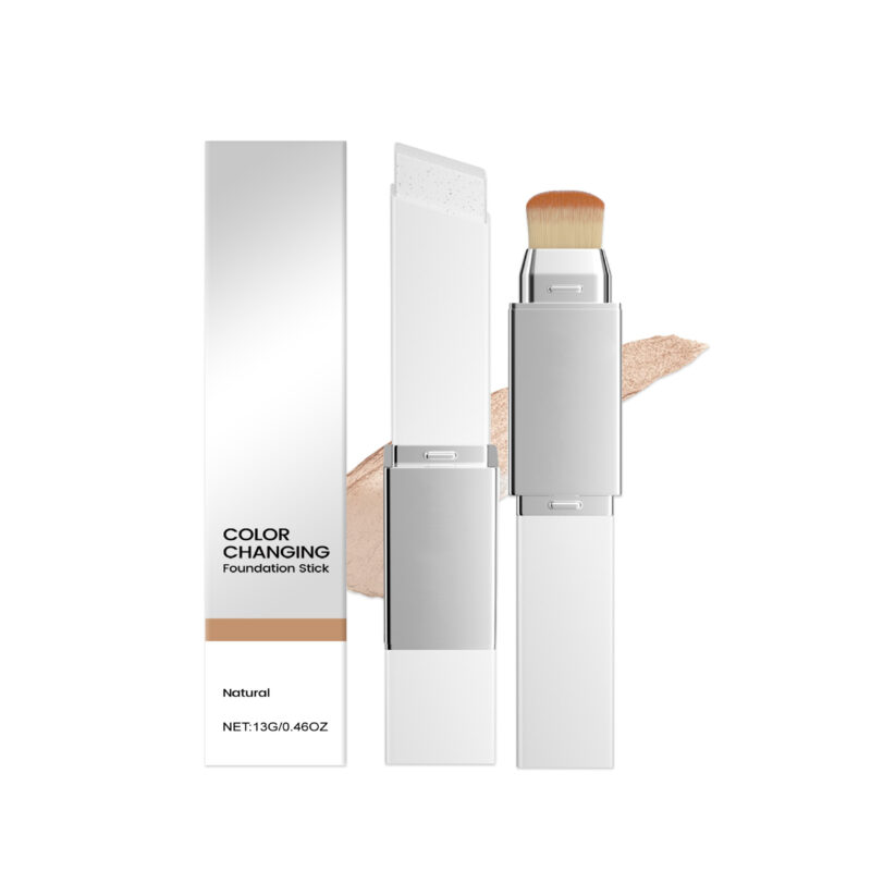 Two in one color changing foundation make-up refreshing matte silky thin makeup