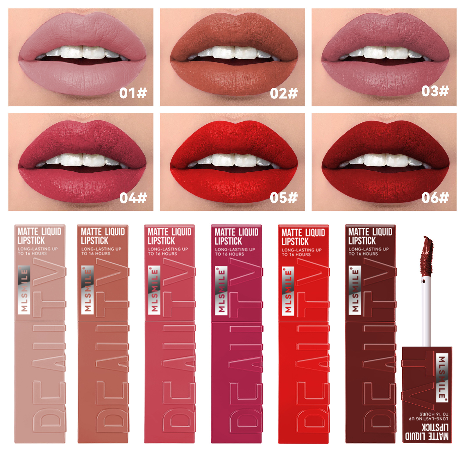 Matte matte finish Liquid lipstick smudge-proof velvet lip gloss colorfast - Image 4