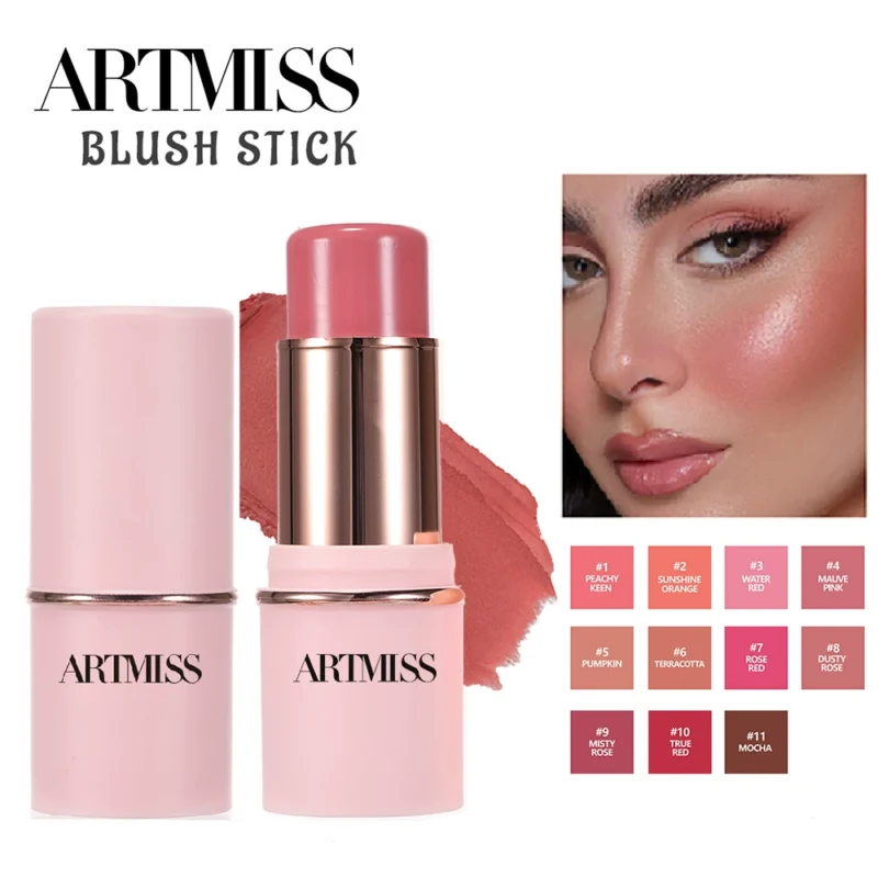 Red stick foreign trade rouge pen multi-purpose paste powder blusher matte cosmetic blush
