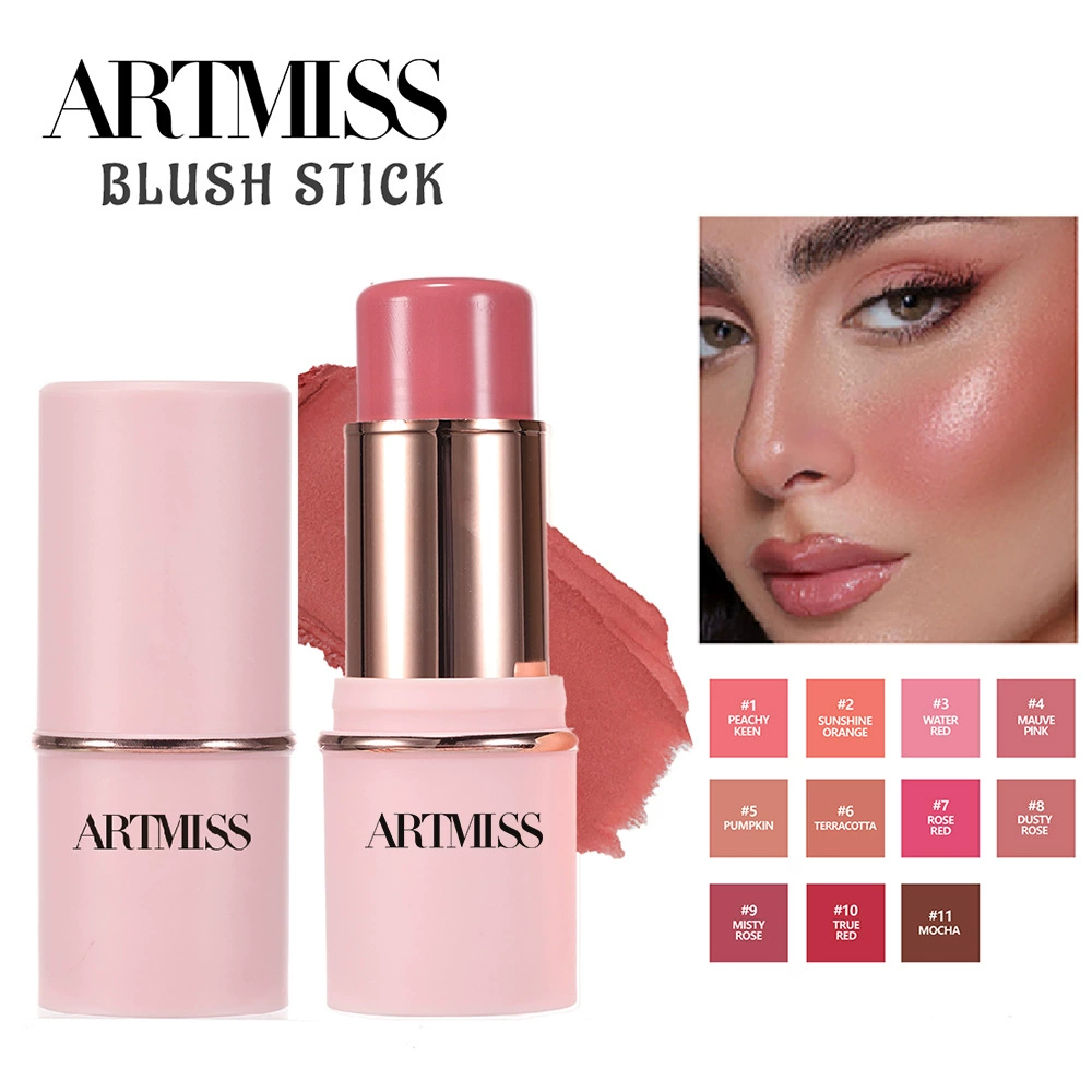 Red stick foreign trade rouge pen multi-purpose paste powder blusher matte cosmetic blush