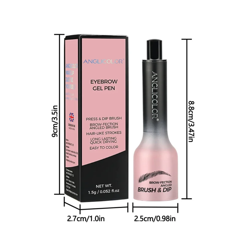 Explosive eyebrow dye upgraded version press type fine brush head waterproof non smudging wild eyebrow pencil