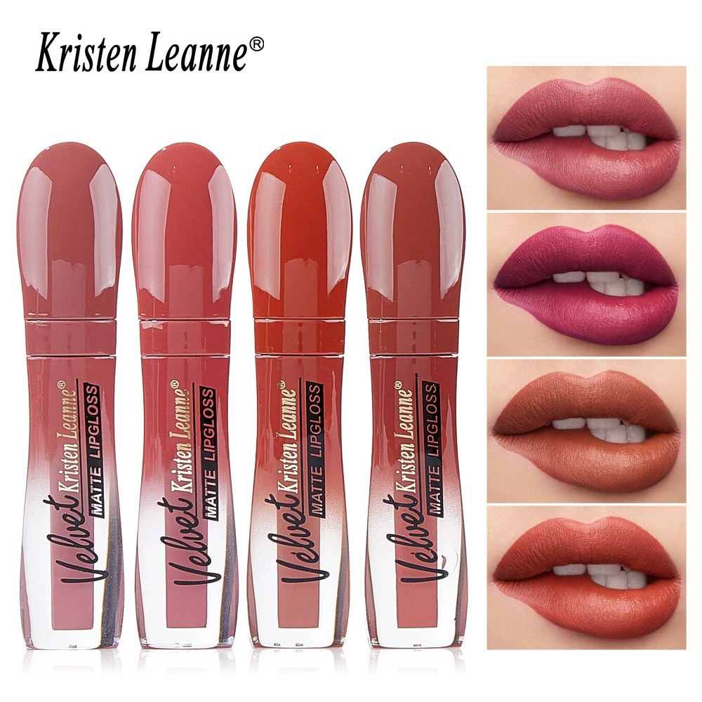 Matte lip gloss matte lipstick non stick to cup non fading
