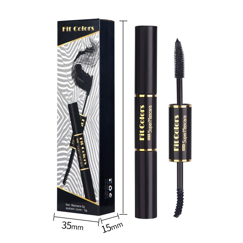 Eye black double head color mascara thick curly white eyebrow dye eye black