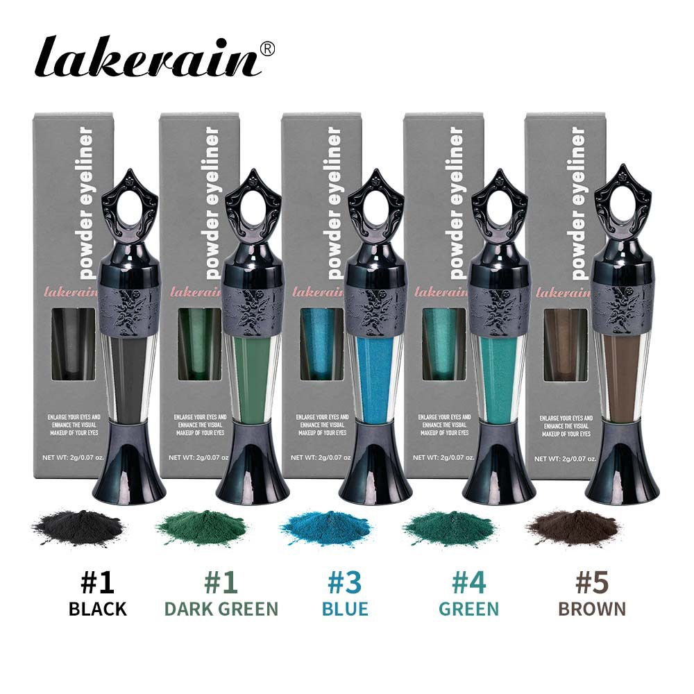 Eyeliner Powder eyeliner Pen Green 5 Color long-lasting makeup - Image 2