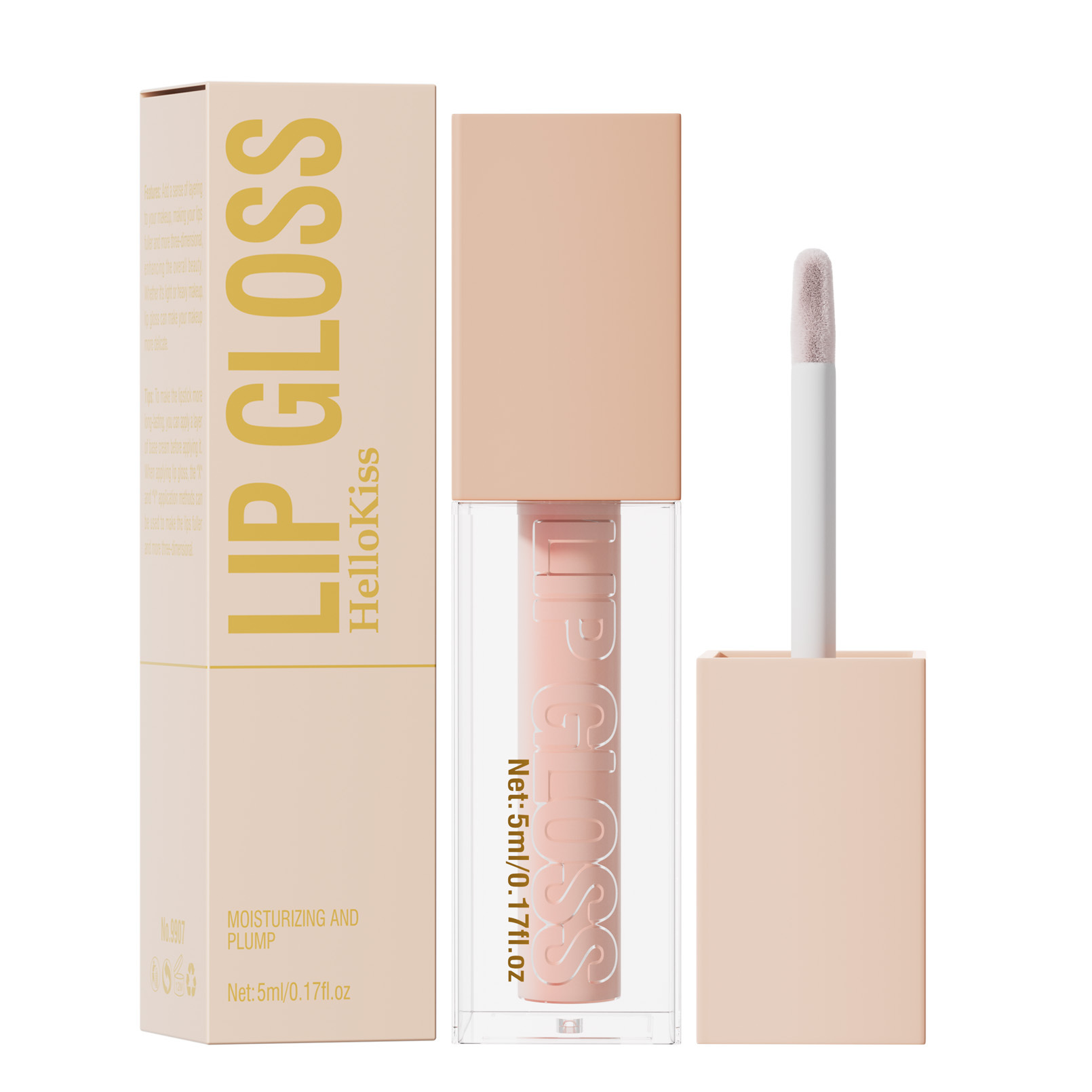 Eight color mirror water gloss lip gloss moisturizing fine shimmering pearl lip gloss