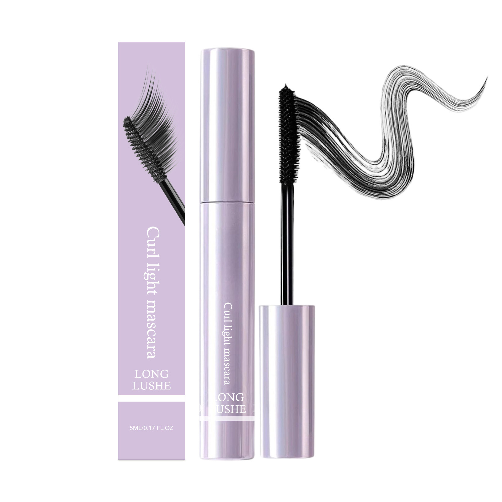 Mascara Curly and light eye black (black) natural smooth not easy to smudge daily color - Image 2