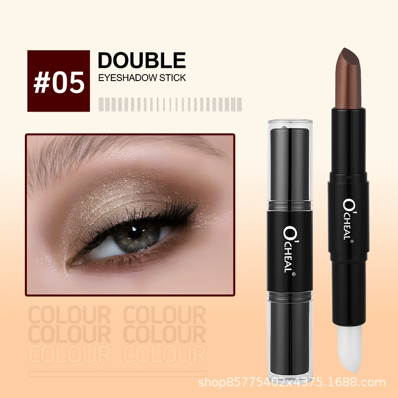 Concealer double head eye shadow stick brightens the highlight three-dimensional face - Image 6