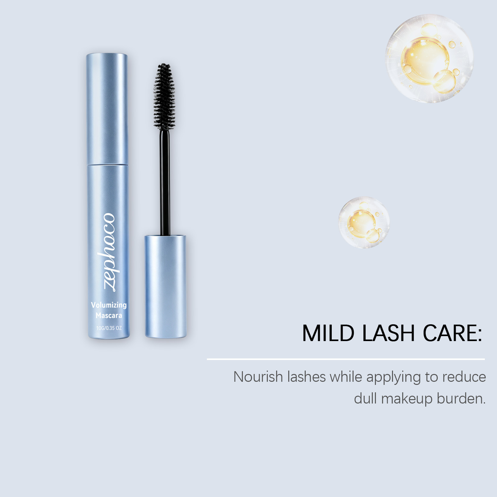 Dense eye black series natural mascara smooth color rendering easy to apply daily creating three-dimensional eye makeup - Image 4