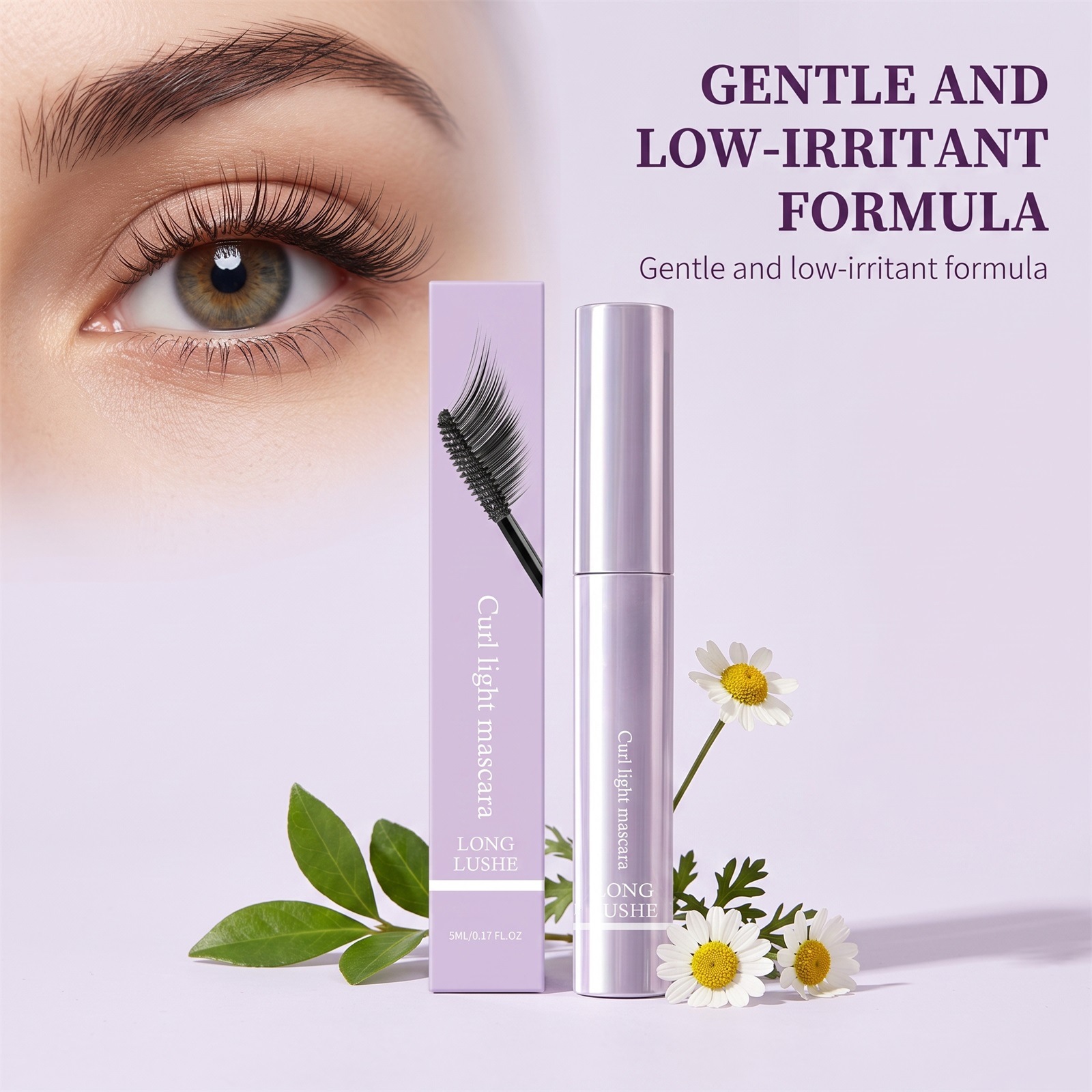Mascara Curly and light eye black (black) natural smooth not easy to smudge daily color - Image 6