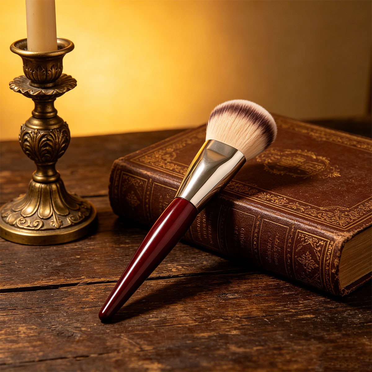 Red large triangular bevel slope concealer brush foundation make-up brush face repair brush - Image 6