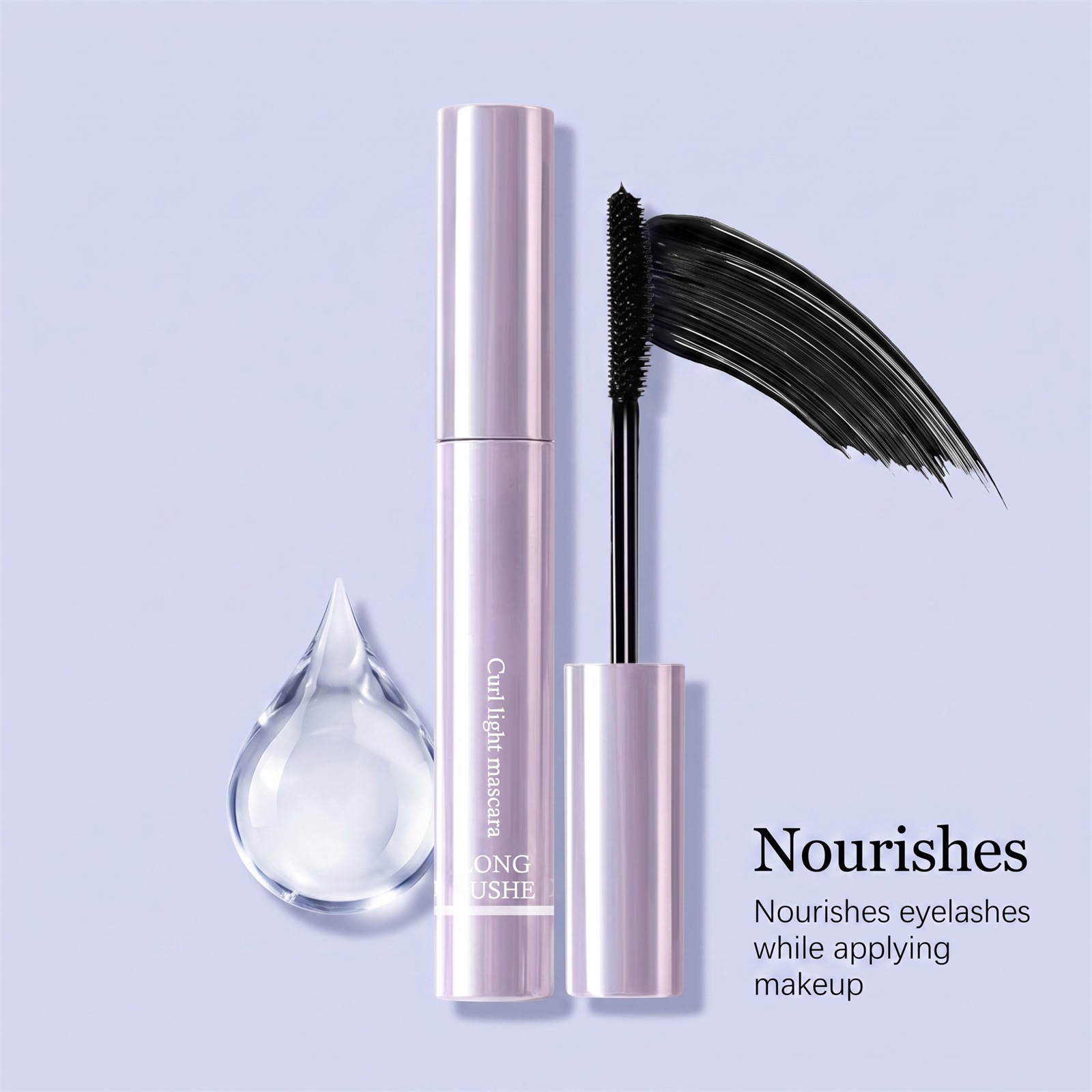 Mascara Curly and light eye black (black) natural smooth not easy to smudge daily color - Image 7