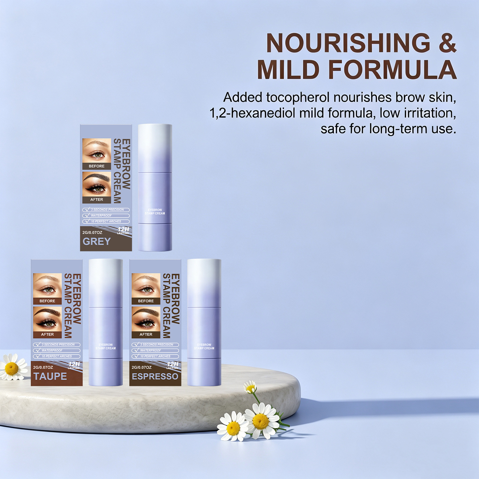 Eyebrow print cream natural three-dimensional color developmentmultiple colors apply makeup eyebrows anytime - Image 5