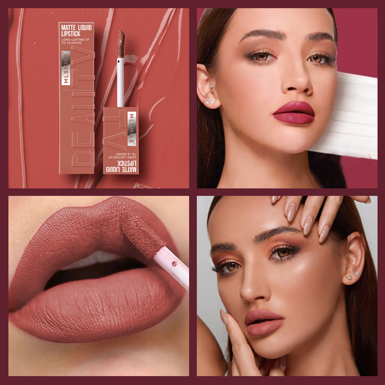 Matte matte finish Liquid lipstick smudge-proof velvet lip gloss colorfast - Image 3