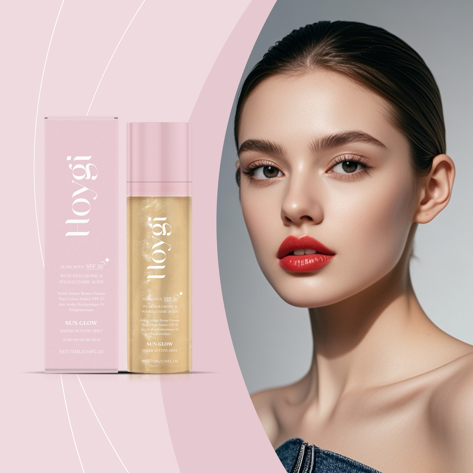 Set makeup moisturizing isolating spray light transparent matte natural fog anti rubbing isolating spray - Image 2