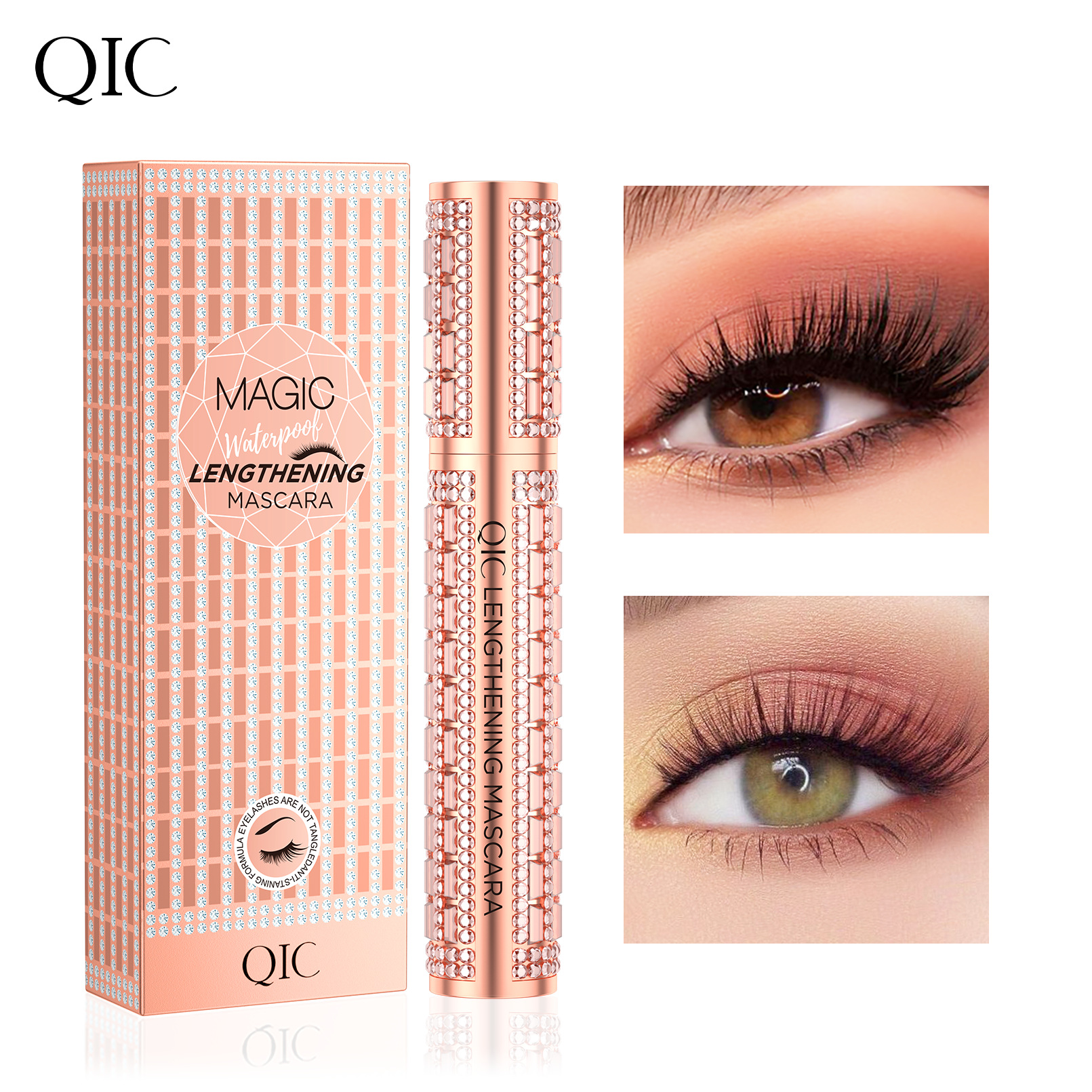 Star Diamond eye black Lengthens Thick curls up not smudge color makeup mascara primer - Image 2