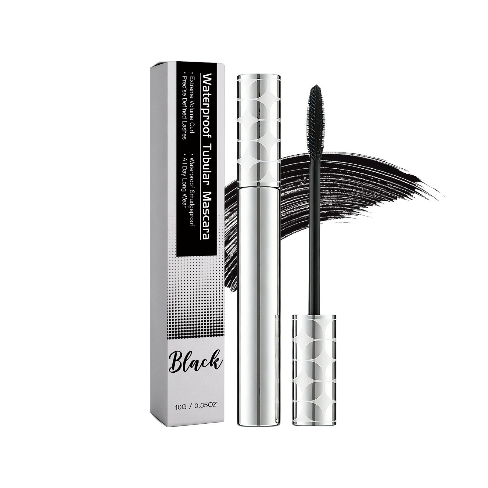 Slim curly eye black (black) mascara light smooth natural three-dimensional daily beautiful eye makeup - Image 2