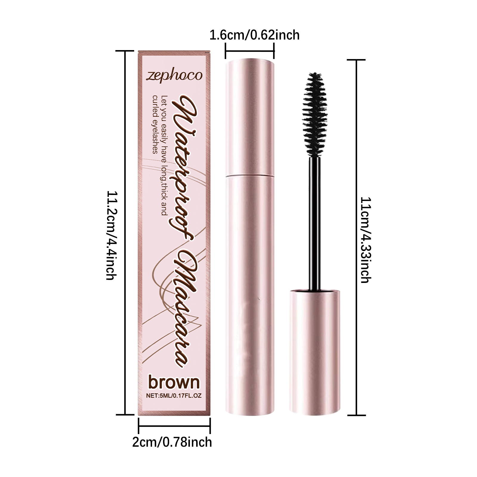 mascara curly eye black series natural beautiful slender durable not easy to take off makeup smudge-proof - Image 3