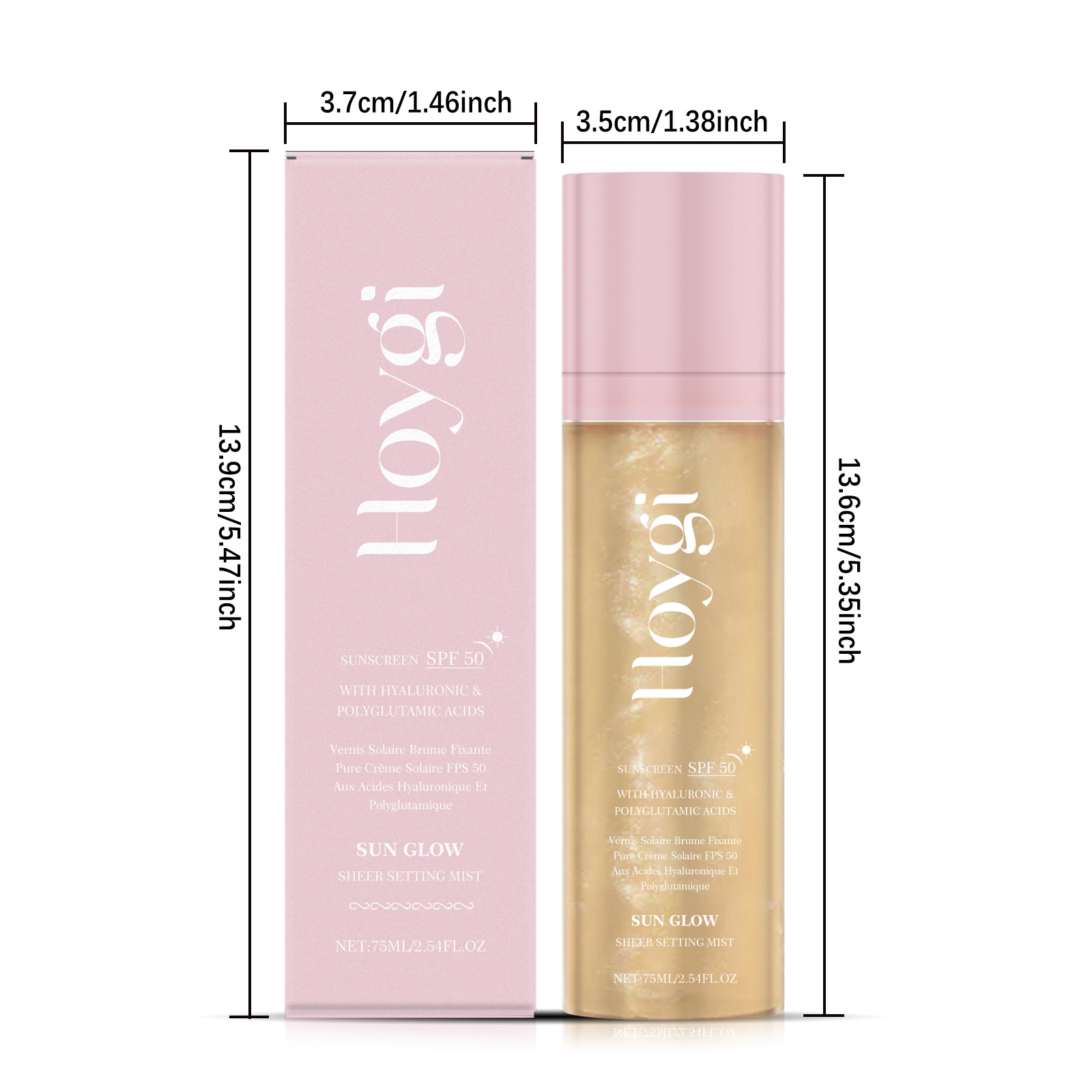 Set makeup moisturizing isolating spray light transparent matte natural fog anti rubbing isolating spray - Image 3
