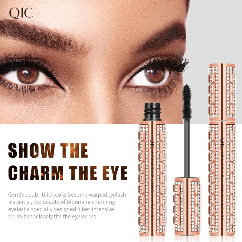 Star Diamond eye black Lengthens Thick curls up not smudge color makeup mascara primer - Image 3