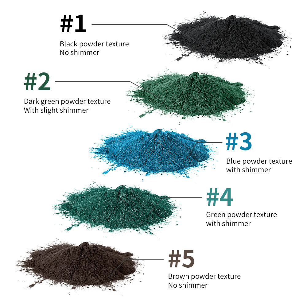 Eyeliner Powder eyeliner Pen Green 5 Color long-lasting makeup - Image 3