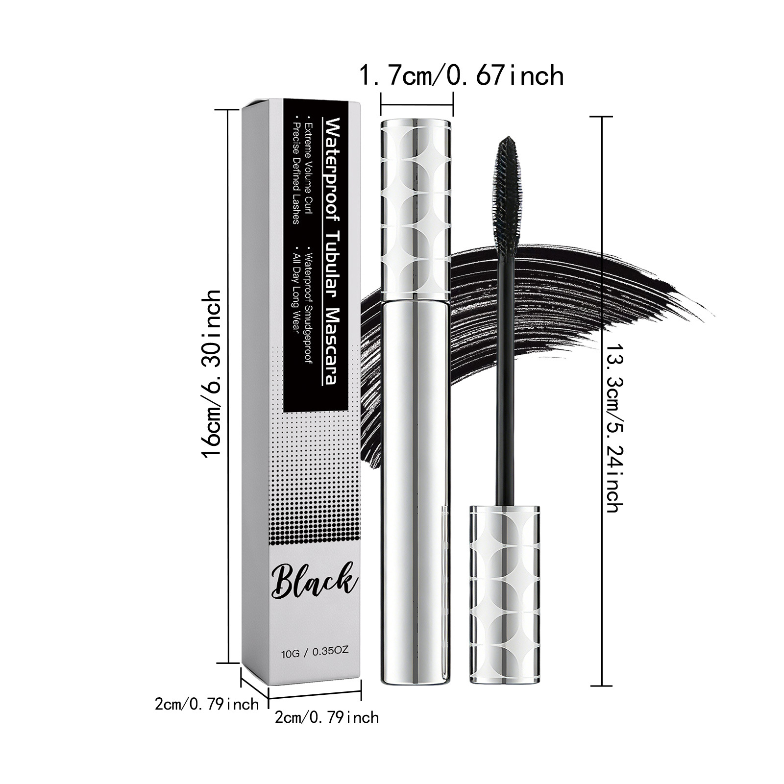 Slim curly eye black (black) mascara light smooth natural three-dimensional daily beautiful eye makeup - Image 3