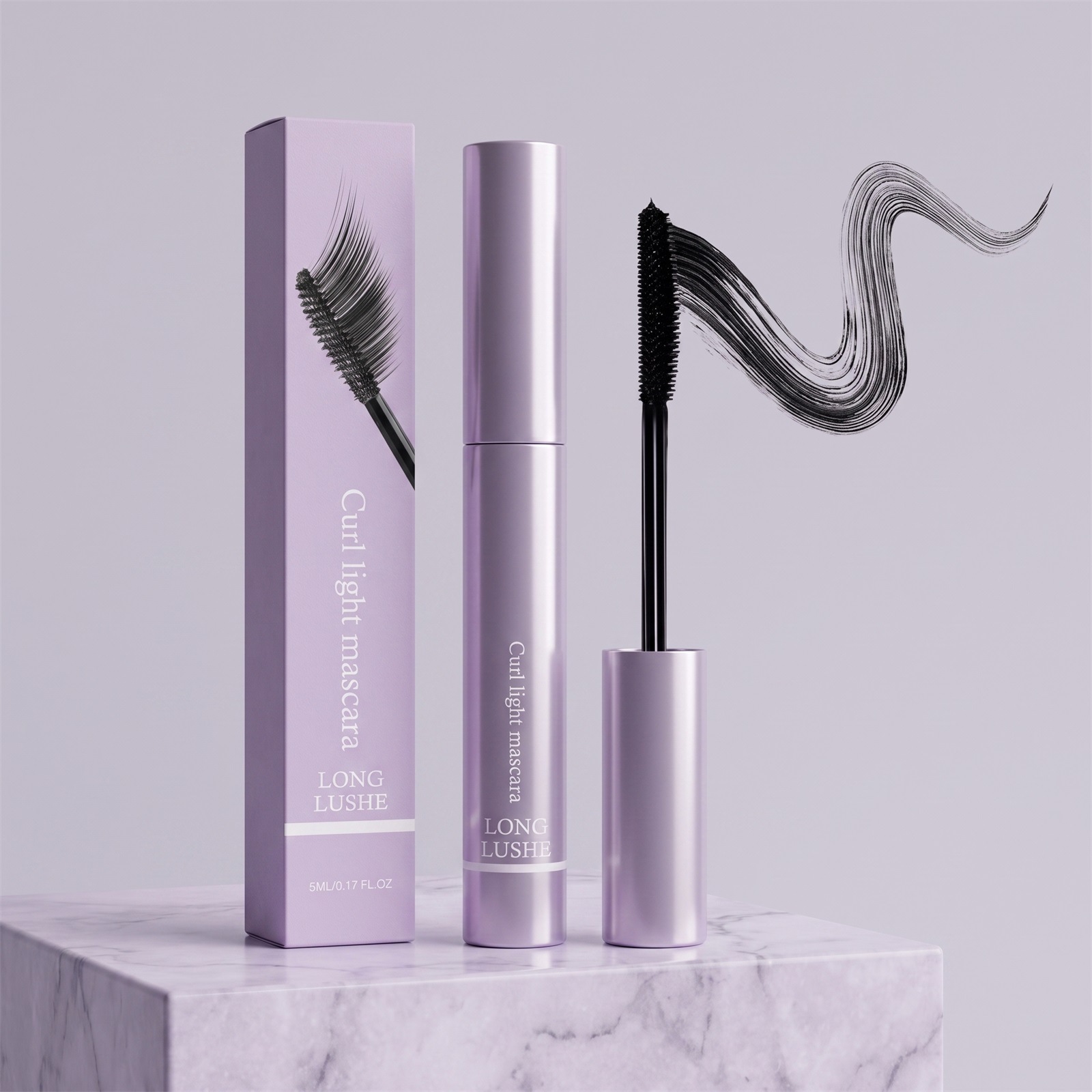 Mascara Curly and light eye black (black) natural smooth not easy to smudge daily color