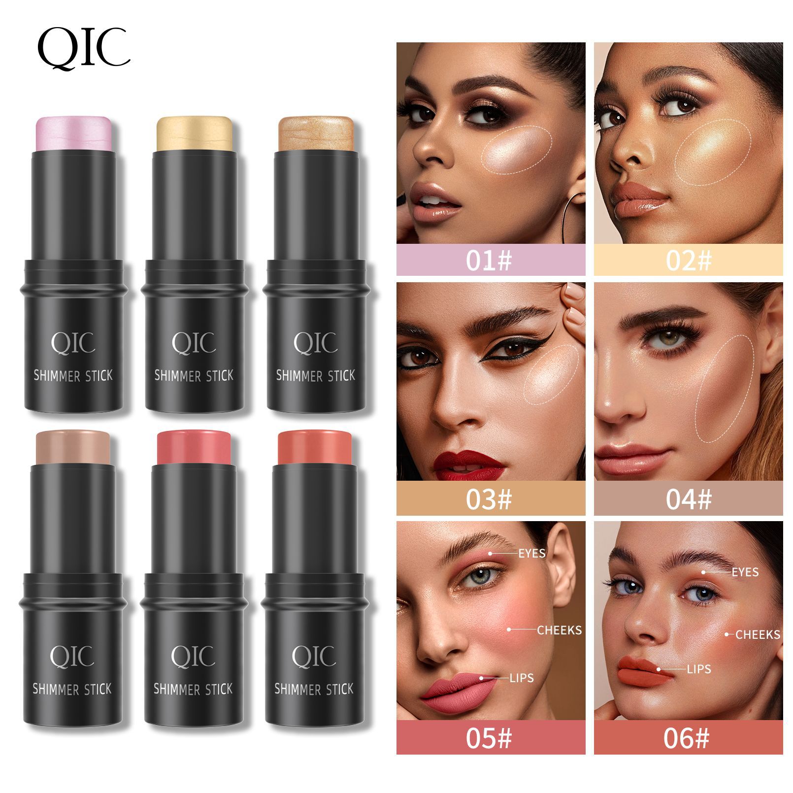 Makeup stick high light powder blusher repair stick shadow contour stick - Image 4