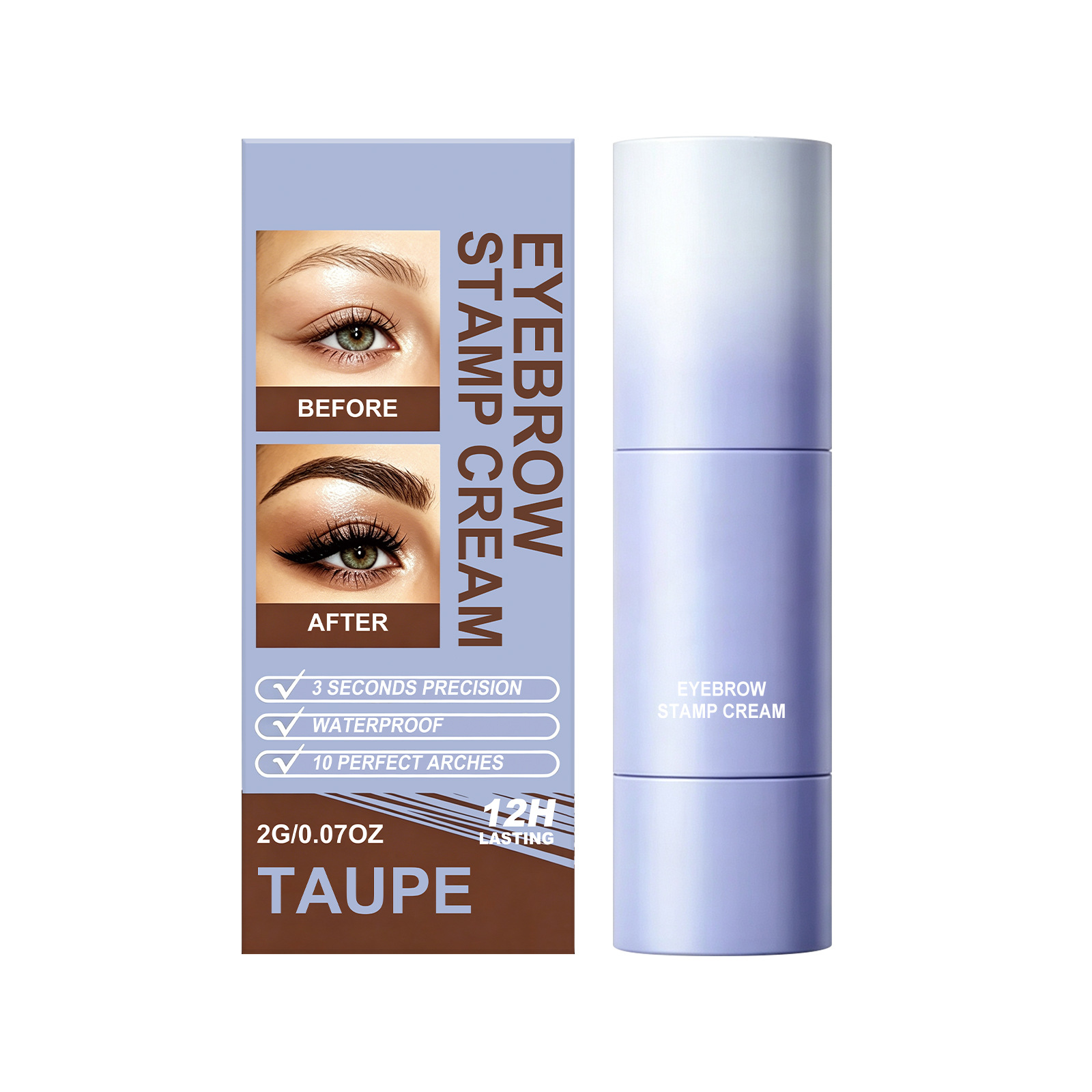 Eyebrow print cream natural three-dimensional color developmentmultiple colors apply makeup eyebrows anytime - Image 7