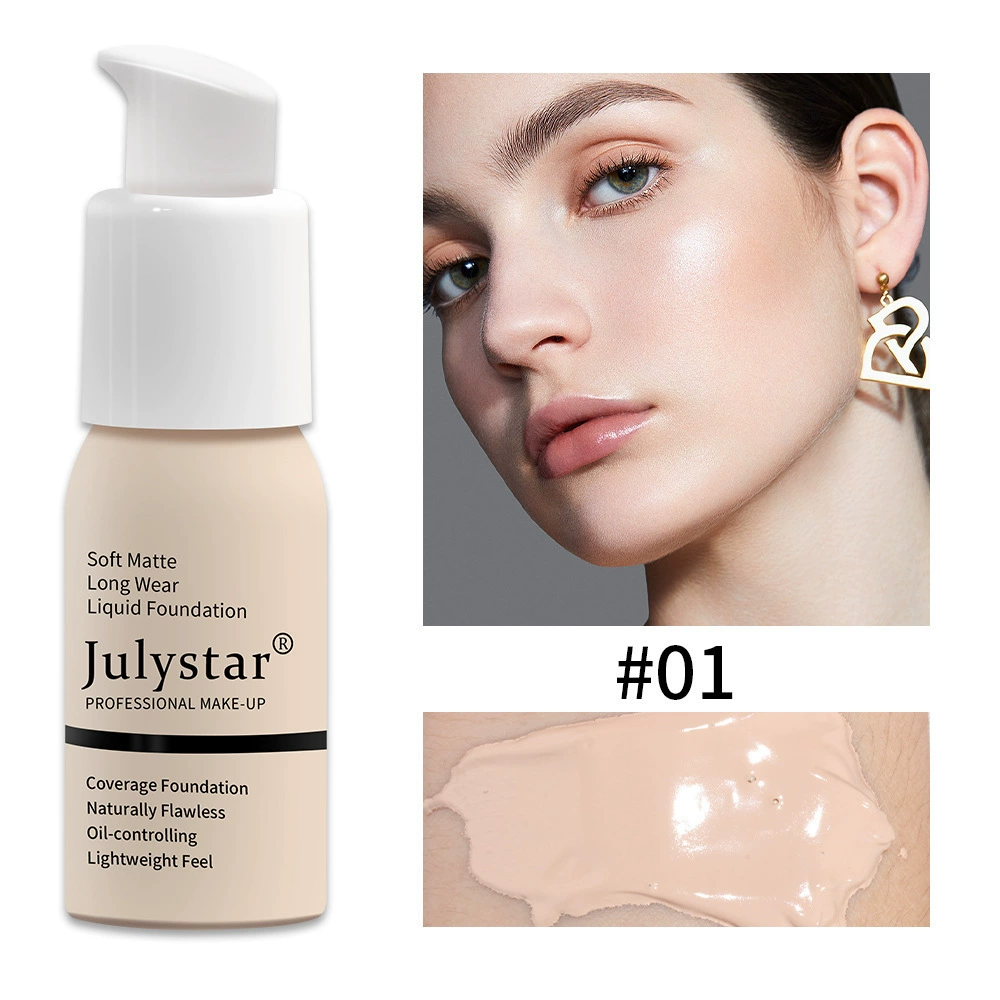 Oil control foundation make-up foundation make-up foundation cream concealer long-lasting makeup liquid foundation - Image 2