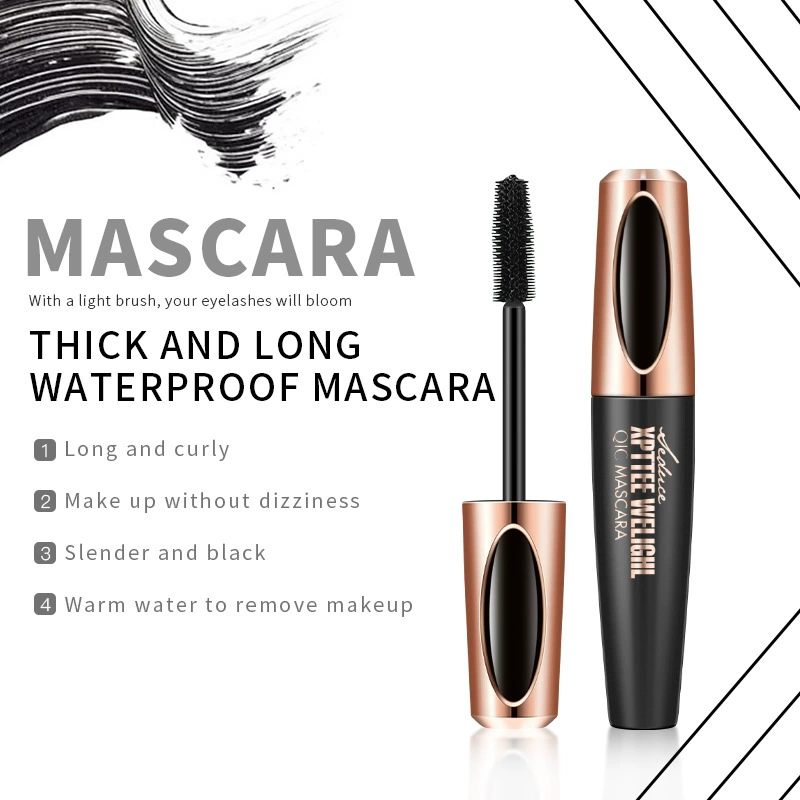 Lifengying eye black waterproof thick fiber long curling silicone brush head 4D eye black - Image 4