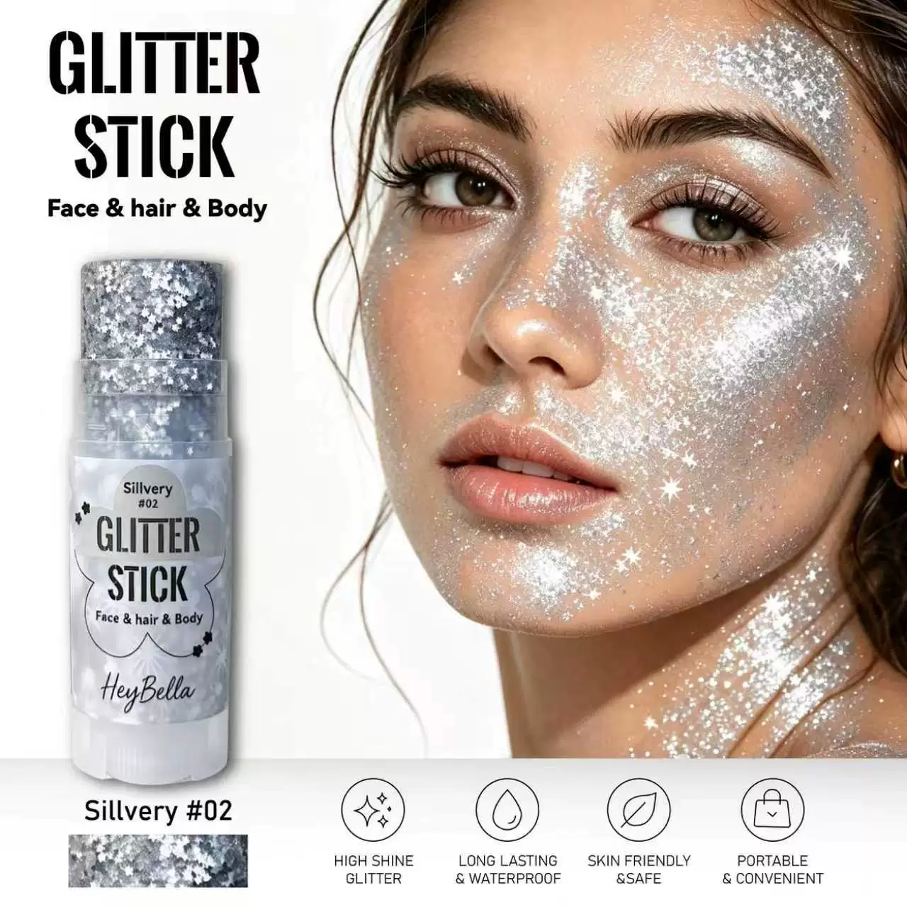 Sparkling sequins explosive stage makeup performance makeup - Image 2