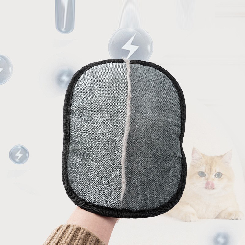 Pet Anti-Static Lint Removal Glove, Reversible Grooming Brush for Dogs & Cats, Pet Hair Cleaning Tool & Lint Remover - Image 2