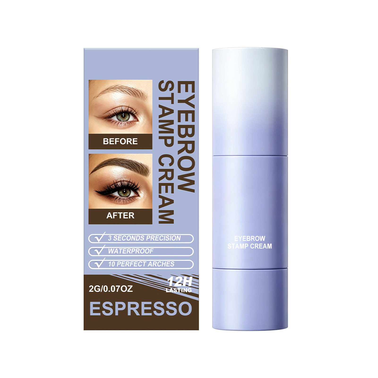 Eyebrow print cream natural three-dimensional color developmentmultiple colors apply makeup eyebrows anytime - Image 6