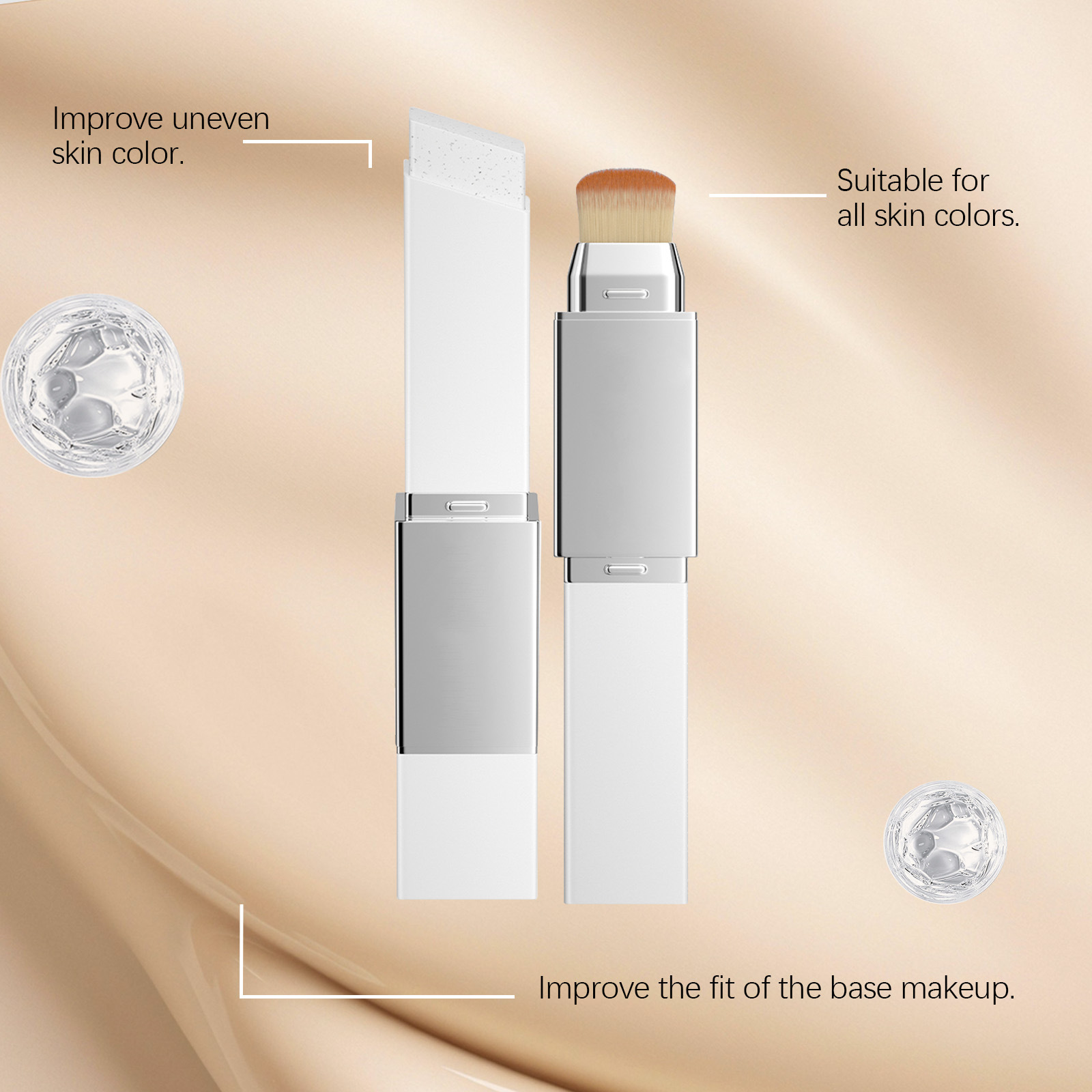 Two in one color changing foundation make-up refreshing matte silky thin makeup - Image 4