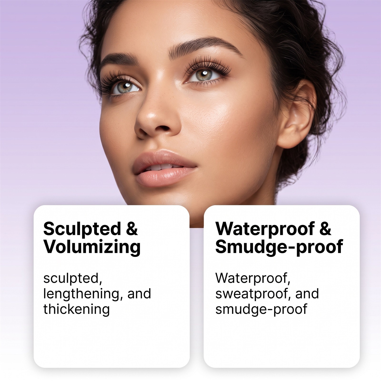 Mascara Curly and light eye black (black) natural smooth not easy to smudge daily color - Image 5