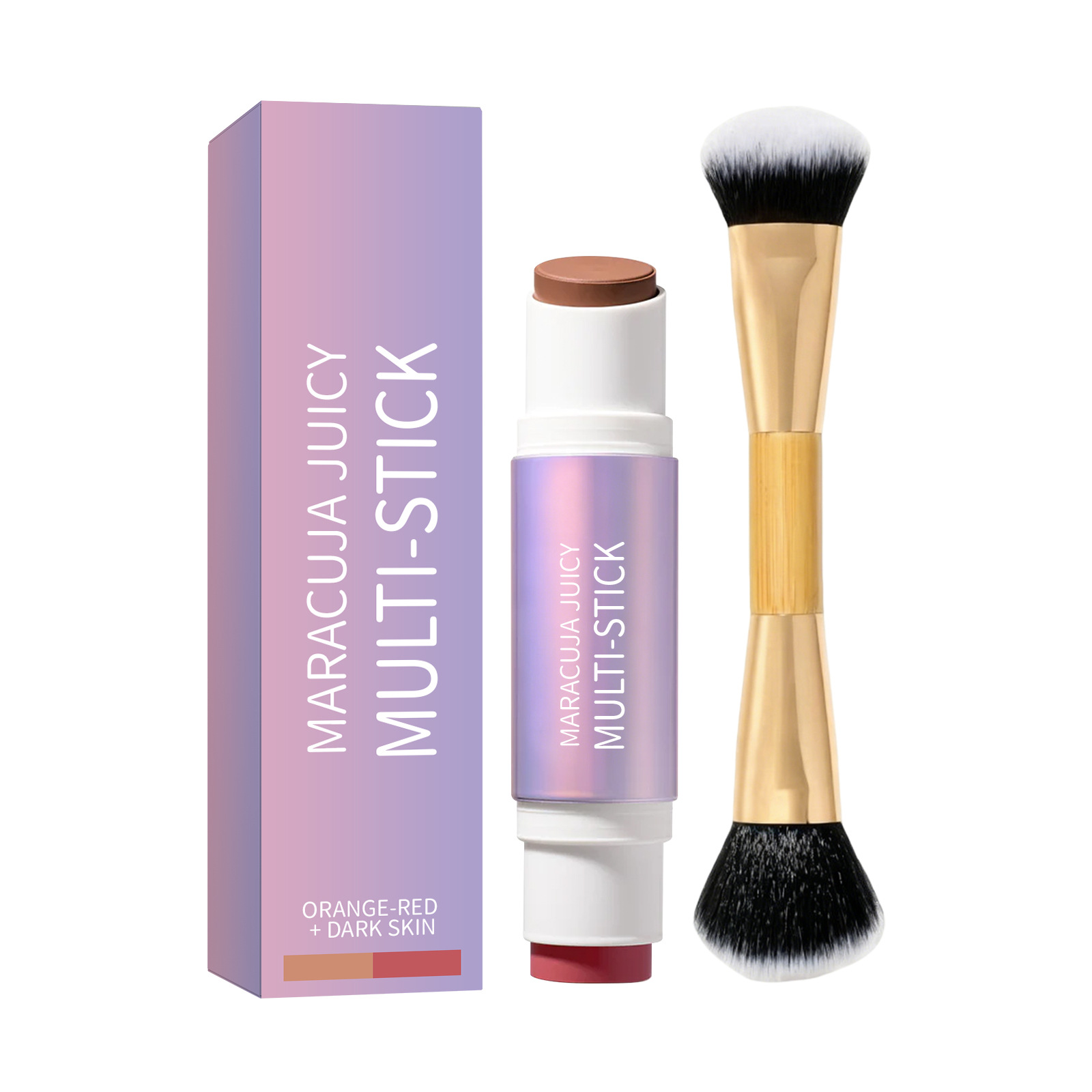Multi effect Moisturizing powder blusher Repairing Stick Series Colorful Dyeing Smoothing Cheek Repairing Brightening Dual purpose Daily Makeup Stick - Image 6