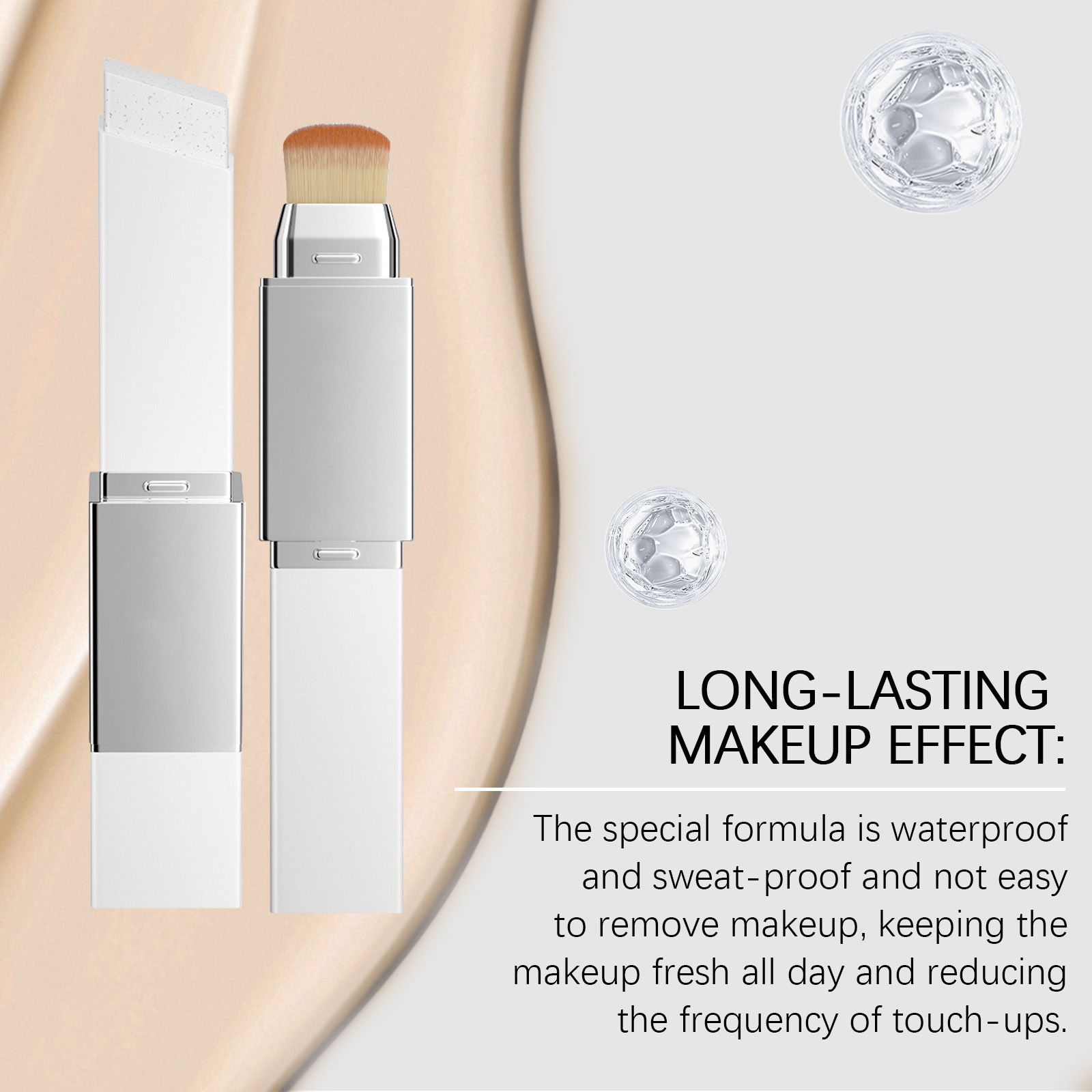 Two in one color changing foundation make-up refreshing matte silky thin makeup - Image 5