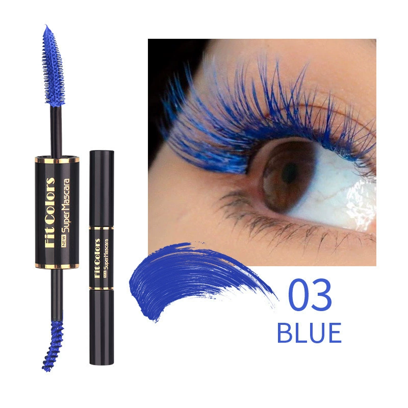 Eye black double head color mascara thick curly white eyebrow dye eye black - Image 4