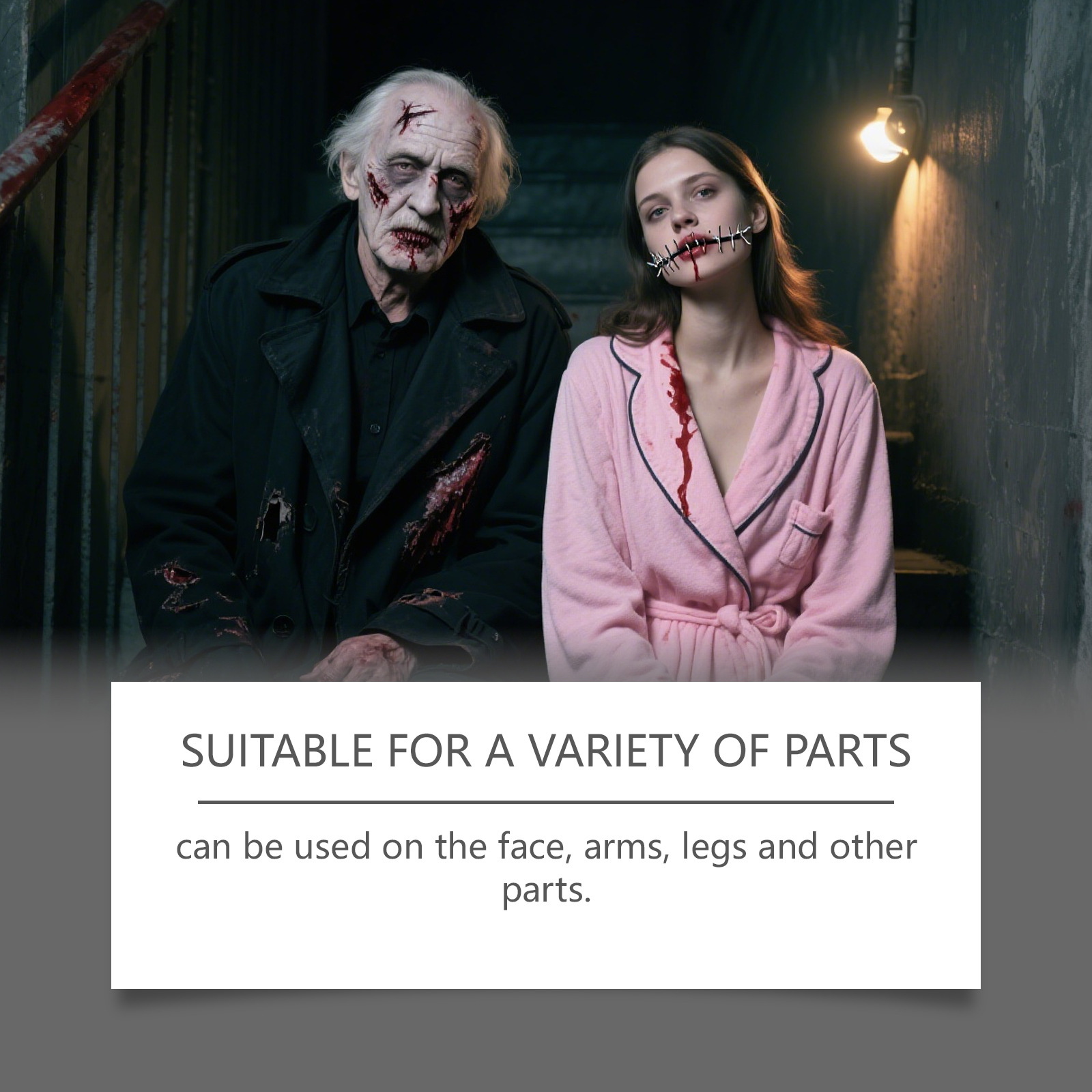 Halloween fake blood makeup set funny makeup plasma drops makeup blood mimicking props holiday party - Image 5
