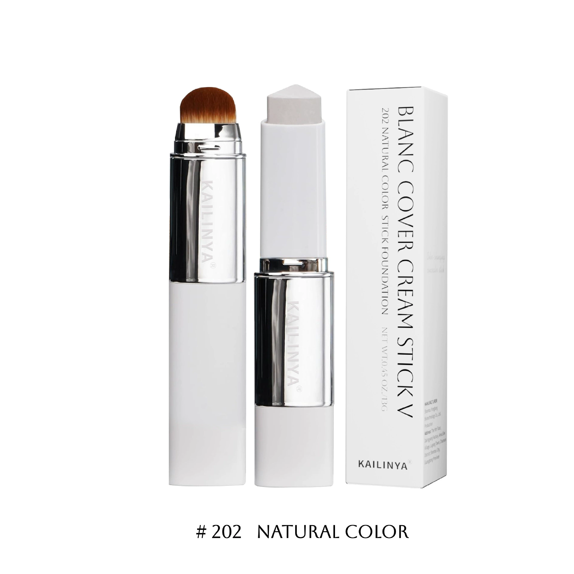 Flawless foundation make-up cream long-lasting makeup waterproof sweat proof concealer/face repair double head color changing foundation make-up stick - Image 4