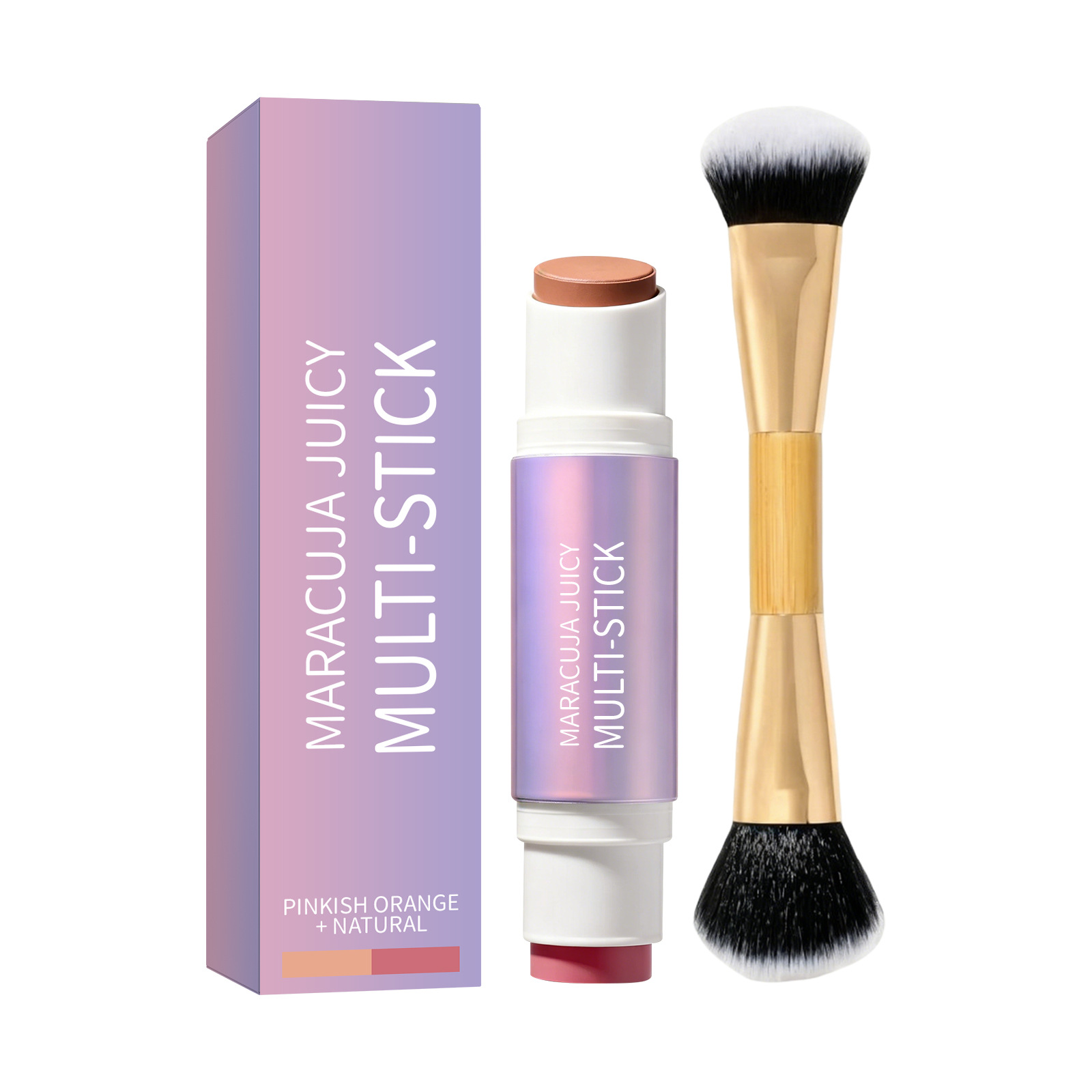 Multi effect Moisturizing powder blusher Repairing Stick Series Colorful Dyeing Smoothing Cheek Repairing Brightening Dual purpose Daily Makeup Stick - Image 7