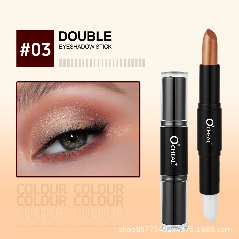 Concealer double head eye shadow stick brightens the highlight three-dimensional face - Image 4