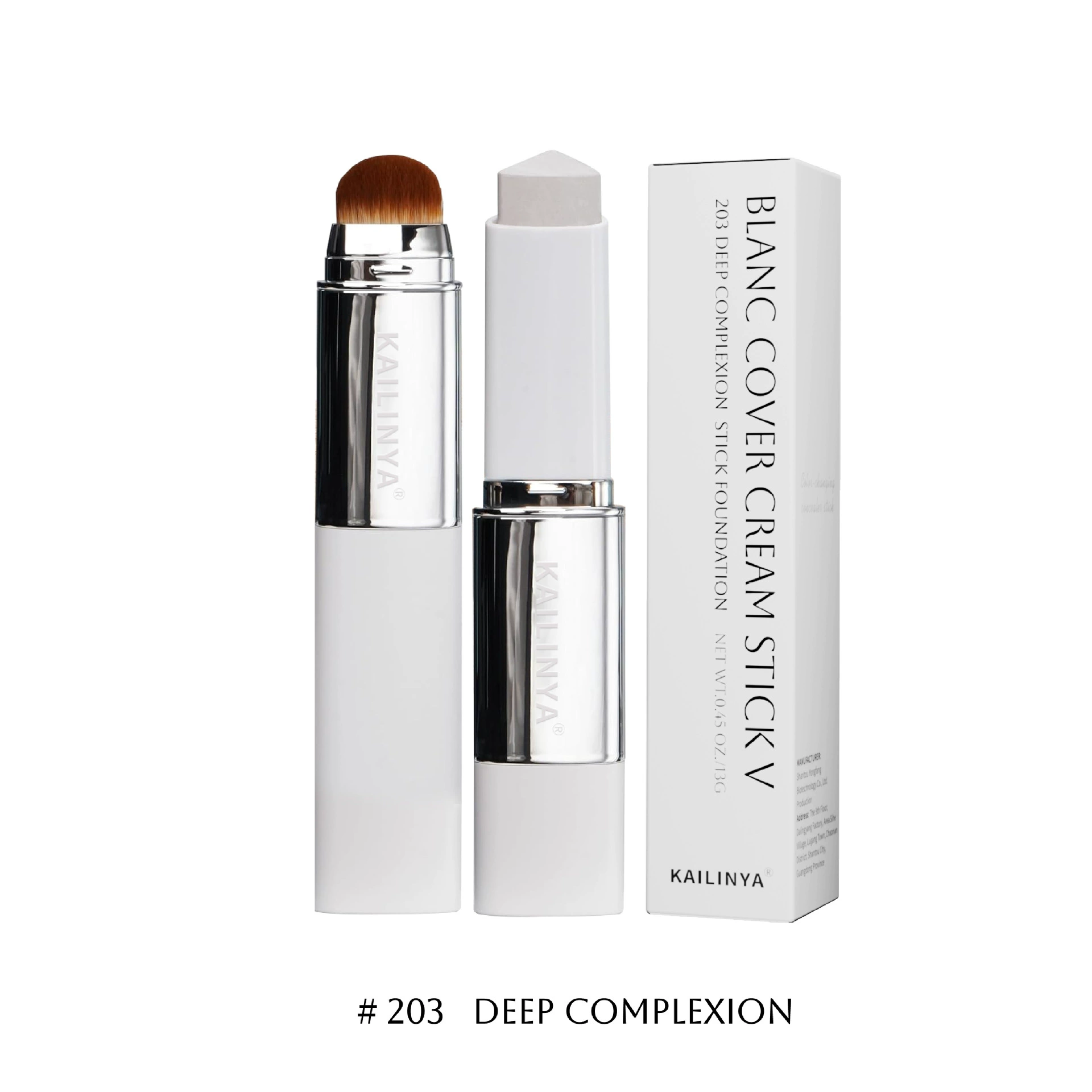 Flawless foundation make-up cream long-lasting makeup waterproof sweat proof concealer/face repair double head color changing foundation make-up stick - Image 5