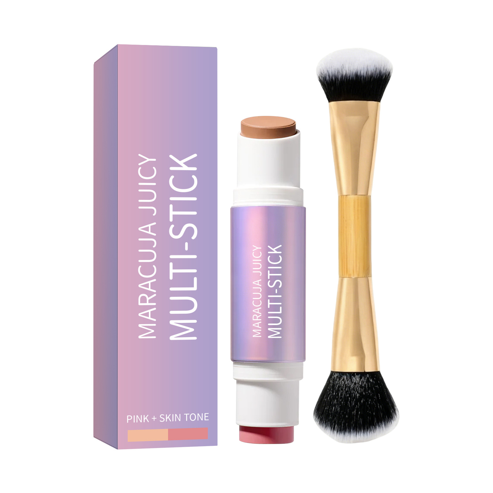Multi effect Moisturizing powder blusher Repairing Stick Series Colorful Dyeing Smoothing Cheek Repairing Brightening Dual purpose Daily Makeup Stick - Image 8