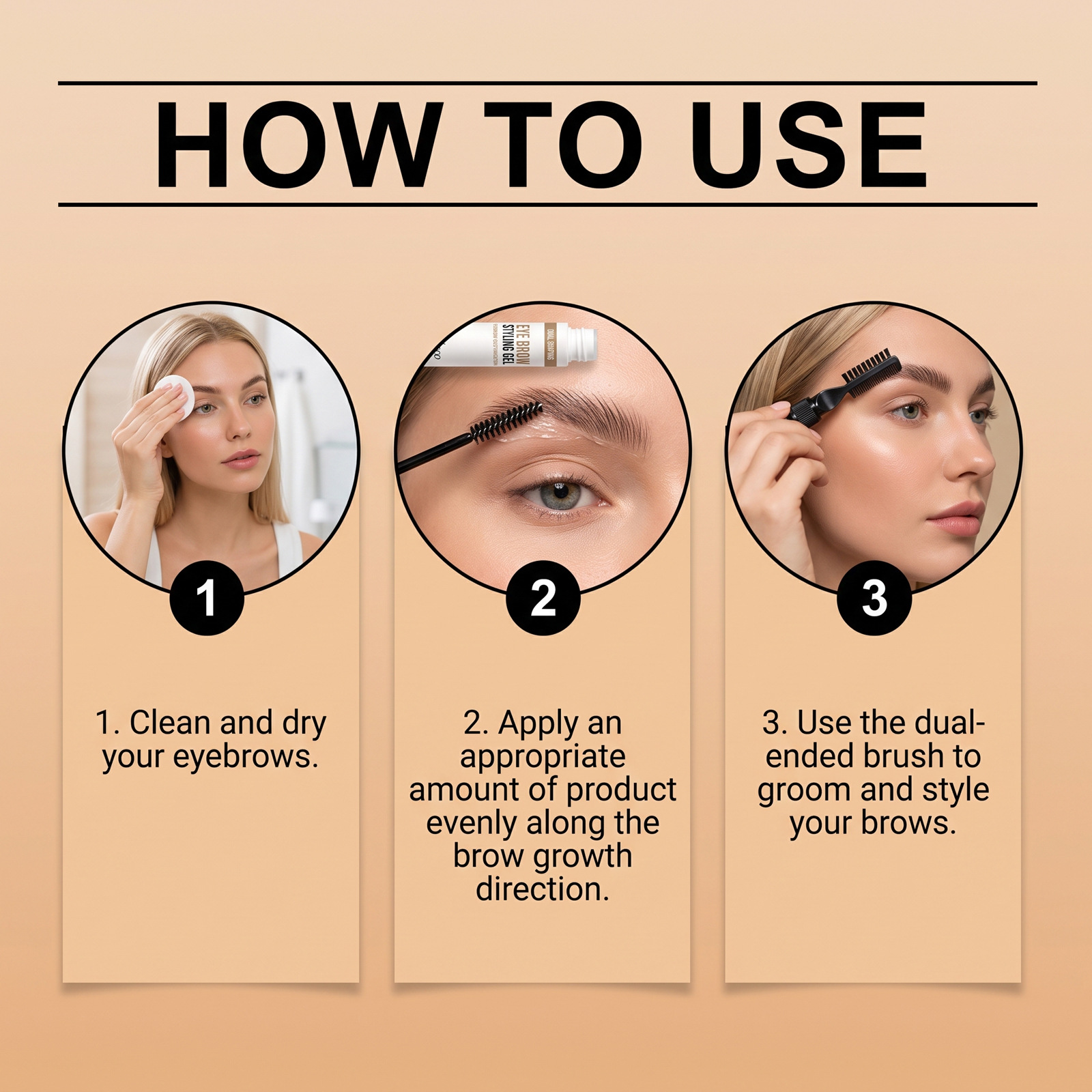 Eyebrows shaping gel silky smooth light daily create natural simple makeup - Image 4