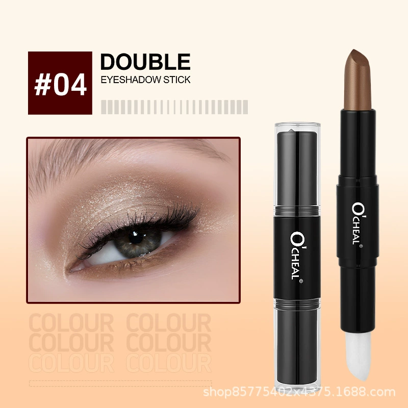 Concealer double head eye shadow stick brightens the highlight three-dimensional face - Image 5