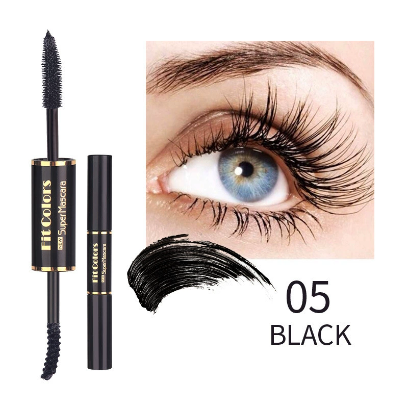 Eye black double head color mascara thick curly white eyebrow dye eye black - Image 6