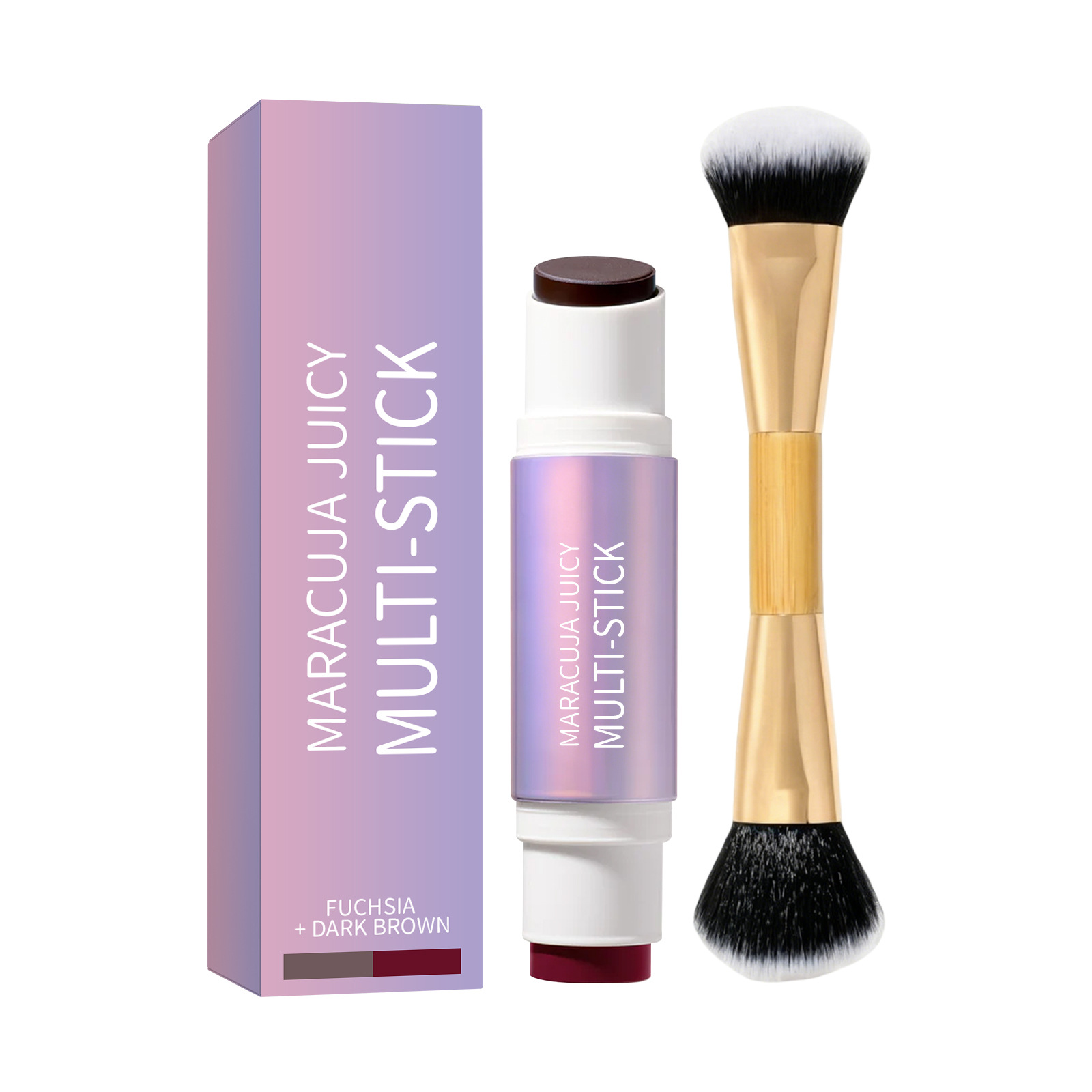 Multi effect Moisturizing powder blusher Repairing Stick Series Colorful Dyeing Smoothing Cheek Repairing Brightening Dual purpose Daily Makeup Stick - Image 9
